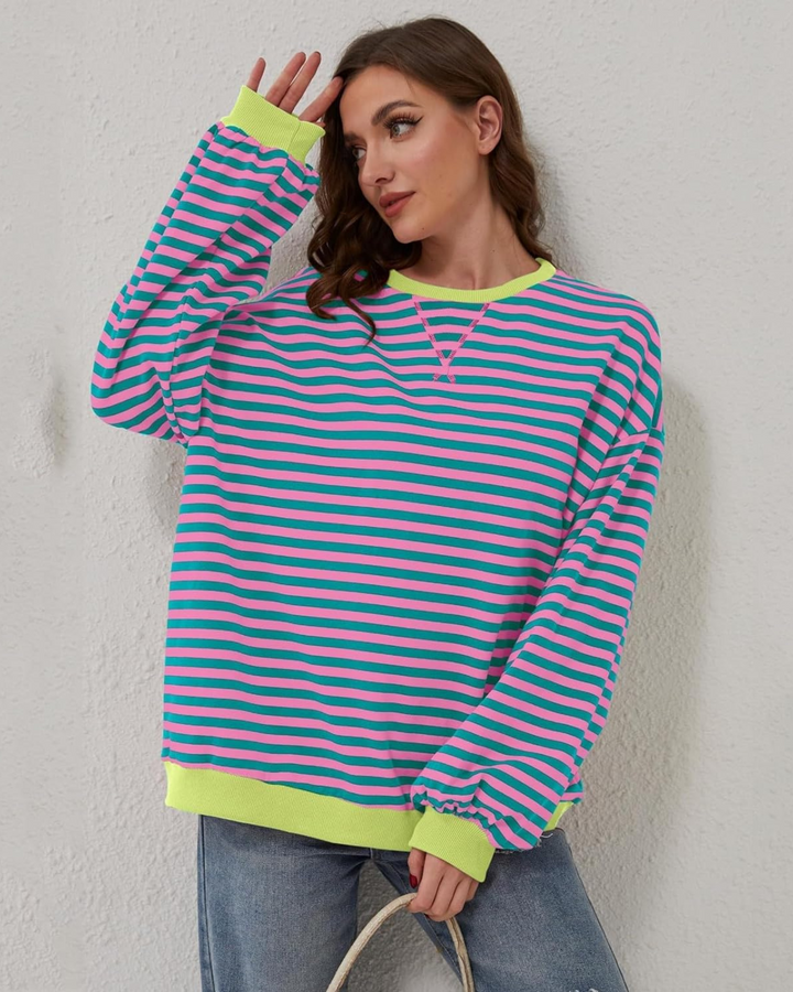 Loua™ | Oversized Striped Pullover