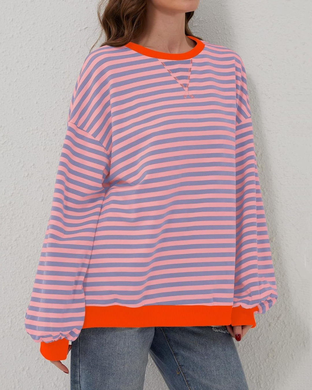 Loua™ | Oversized Striped Pullover