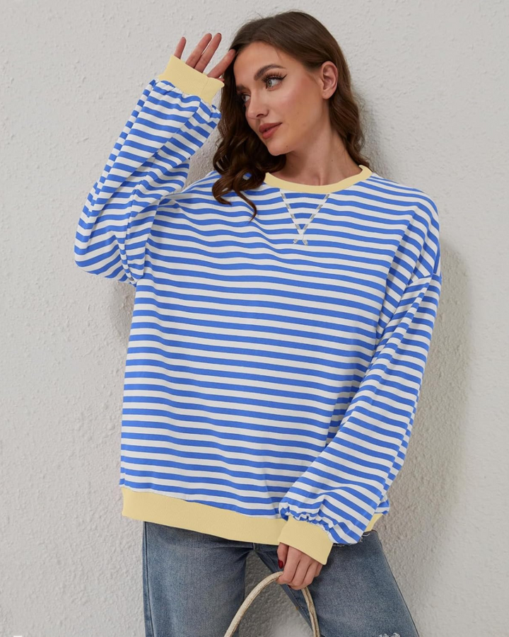 Loua™ | Oversized Striped Pullover