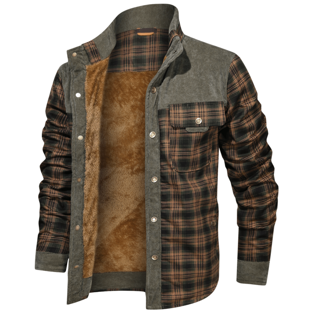 Manfred | Warme Gestreifte Flanelljacke