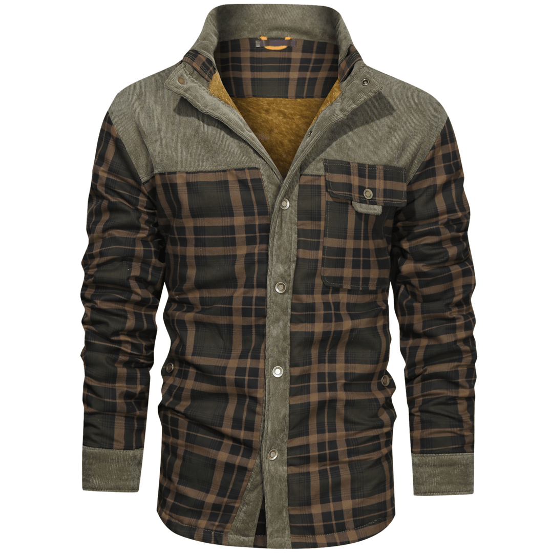 Manfred | Warme Gestreifte Flanelljacke