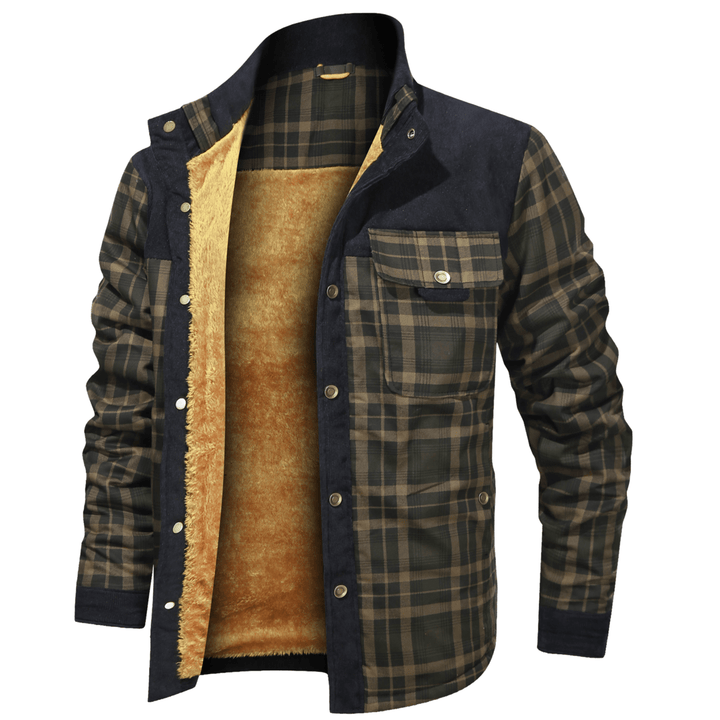 Manfred | Warme Gestreifte Flanelljacke