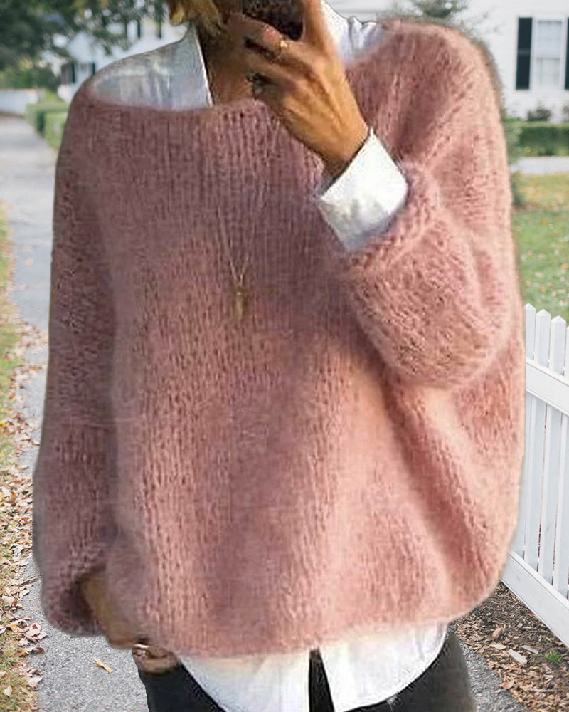 Renate™ | Pullover in Halsfarbe