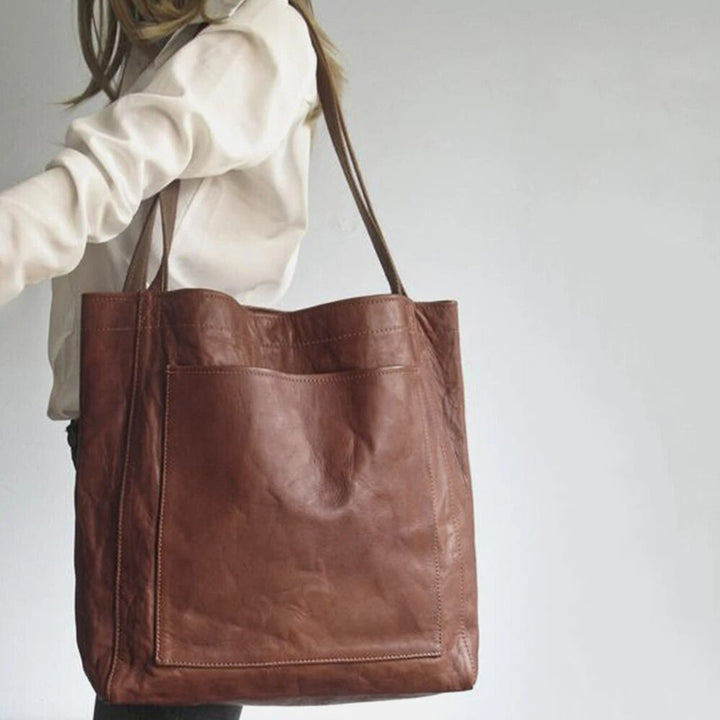 Gisela™ | Elegante lederne Shopper