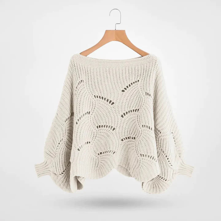 Nori™ | Eleganter, lockerer, unifarbener Strickpullover für Frauen