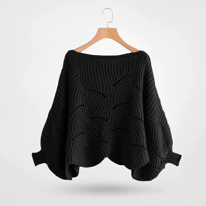 Nori™ | Eleganter, lockerer, unifarbener Strickpullover für Frauen