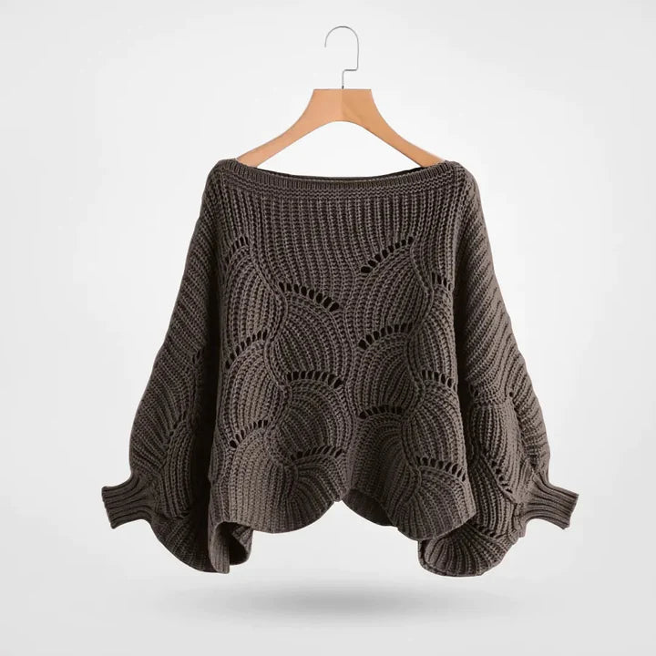 Nori™ | Eleganter, lockerer, unifarbener Strickpullover für Frauen