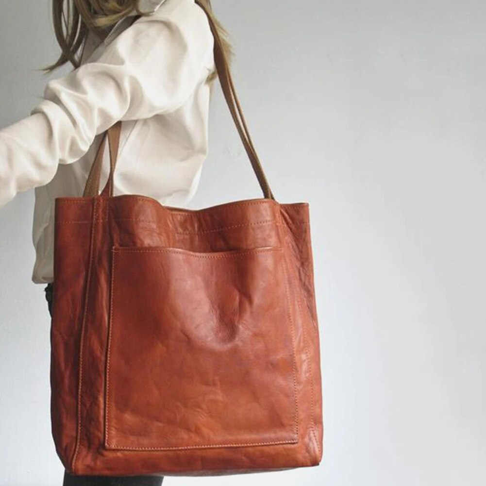 Gisela™ | Elegante lederne Shopper