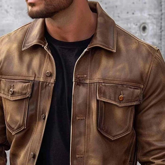 Anton™ | Old-School-Lederjacke