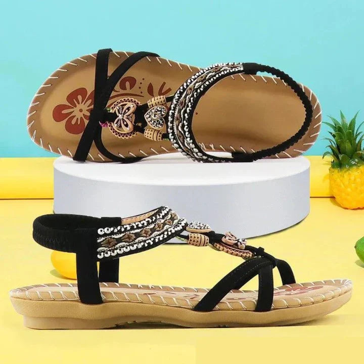 Nina - Orthopädische Sommersandalen mit Fußgewölbestütze