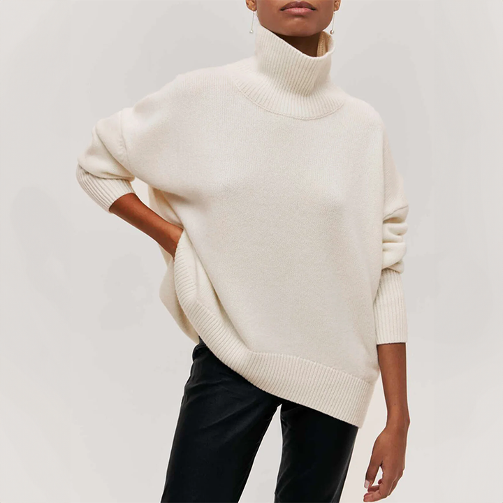 Damia™ | Gemütlicher schicker Rollkragenpullover in Kamel