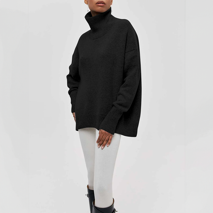 Damia™ | Gemütlicher schicker Rollkragenpullover in Kamel